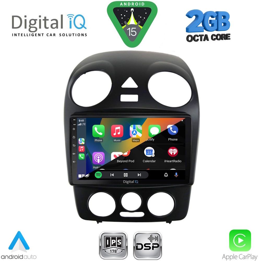 DIGITAL IQ RSF 4742_CPA (9inc) MULTIMEDIA TABLET for VW BEETLE mod. 2004-2011 - immagine 2
