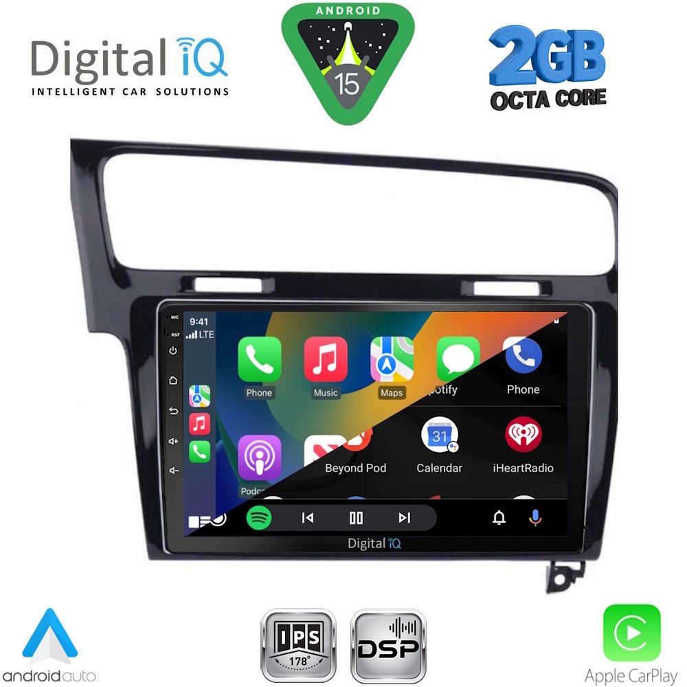 DIGITAL IQ RSF 4747BL_CPA (10inc) MULTIMEDIA TABLET for VW GOLF 7 mod. 2013-2020 - immagine 2