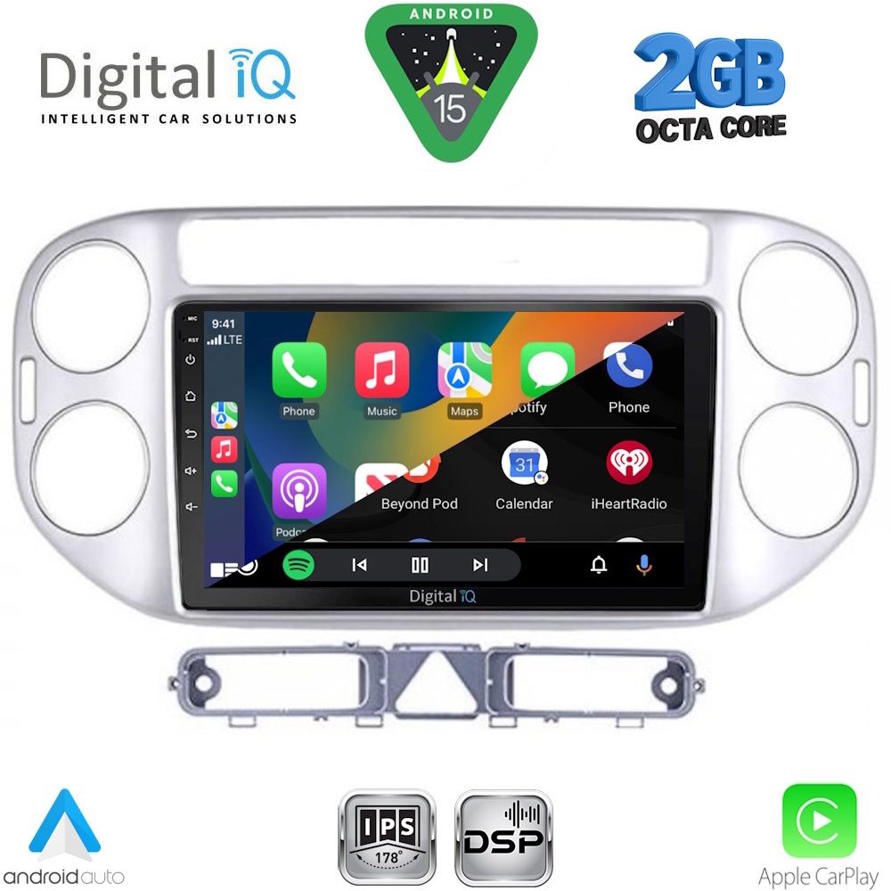 DIGITAL IQ RSF 4759SL_CPA (9inc) MULTIMEDIA TABLET for VW TIGUAN mod. 2004-2011 (SILVER) - immagine 2