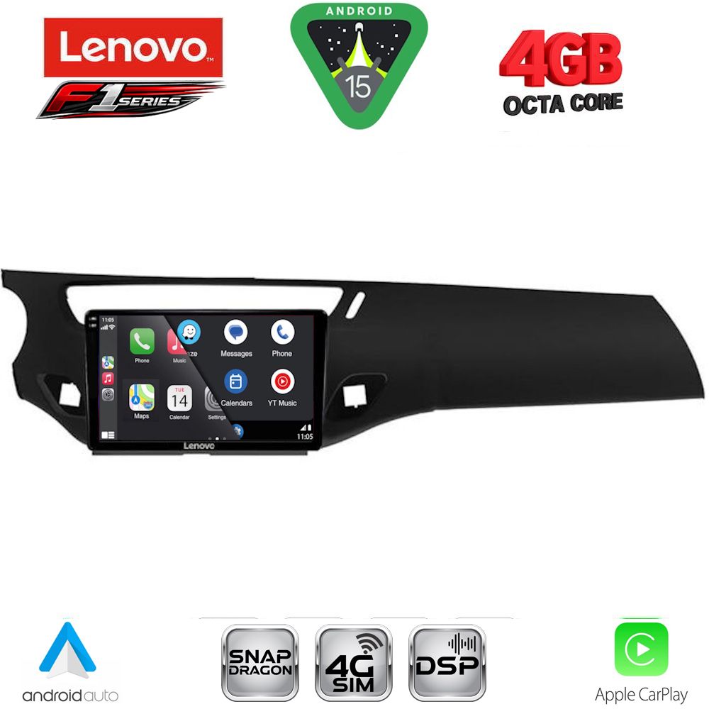 LENOVO SSQ 9092BL_CPA (9inc) MULTIMEDIA TABLET for CITROEN C3 - DS3 mod. 2009-2016 (BLACK) - immagine 2