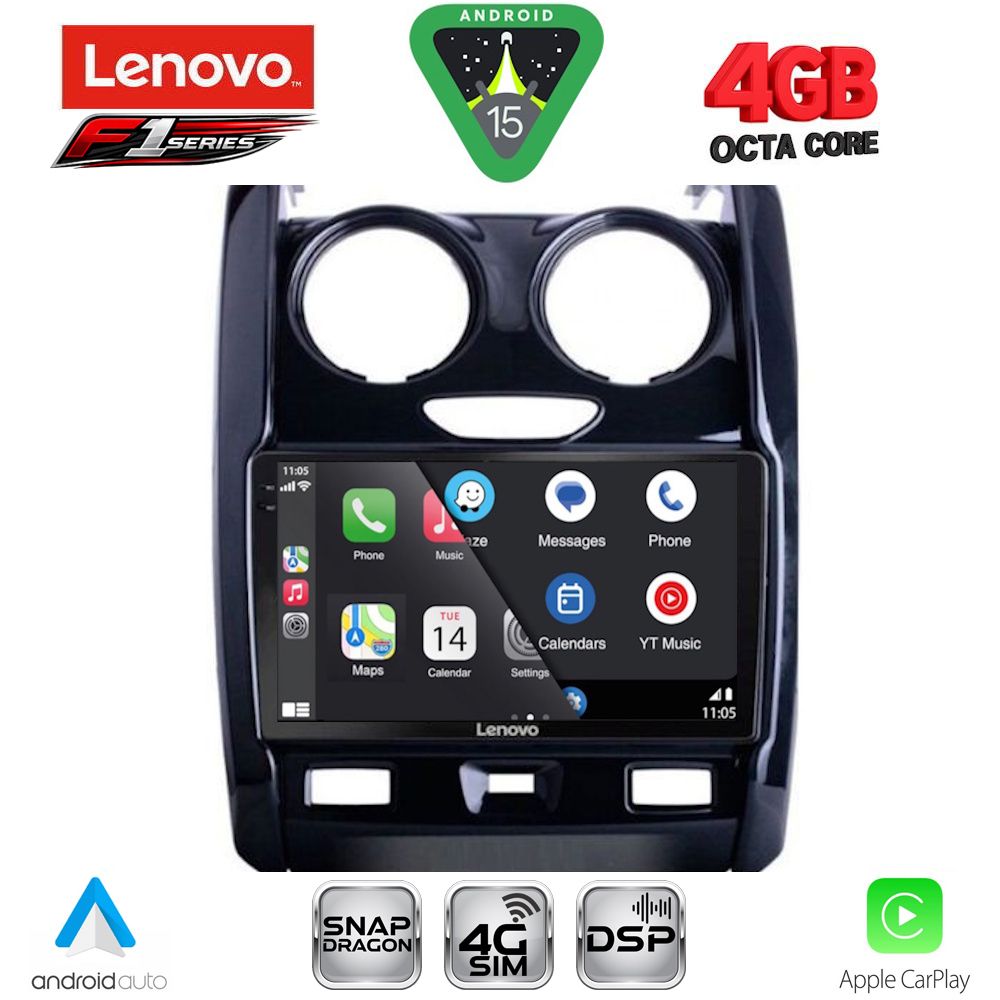 LENOVO SSQ 9103_CPA (9inc) MULTIMEDIA TABLET for DACIA DUSTER mod. 2012-2019 - immagine 3