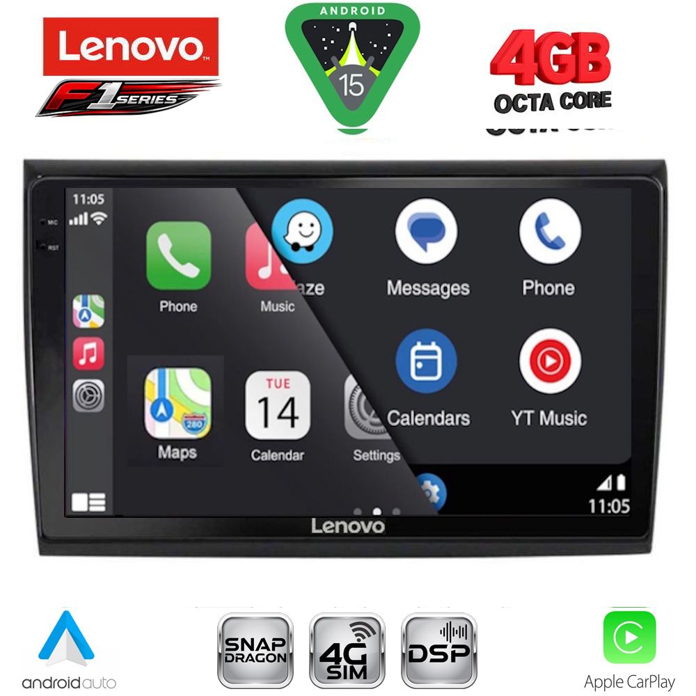 LENOVO SSQ 9136_CPA (9inc) MULTIMEDIA TABLET for FIAT BRAVO mod. 2007-2019 - immagine 2