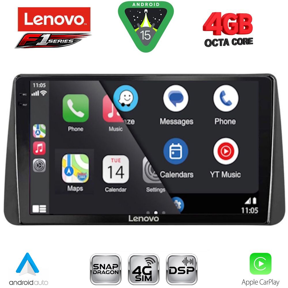 LENOVO SSQ 9149_CPA DASH (9inc) MULTIMEDIA TABLET for FIAT TIPO mod. 2018-2023 - immagine 2