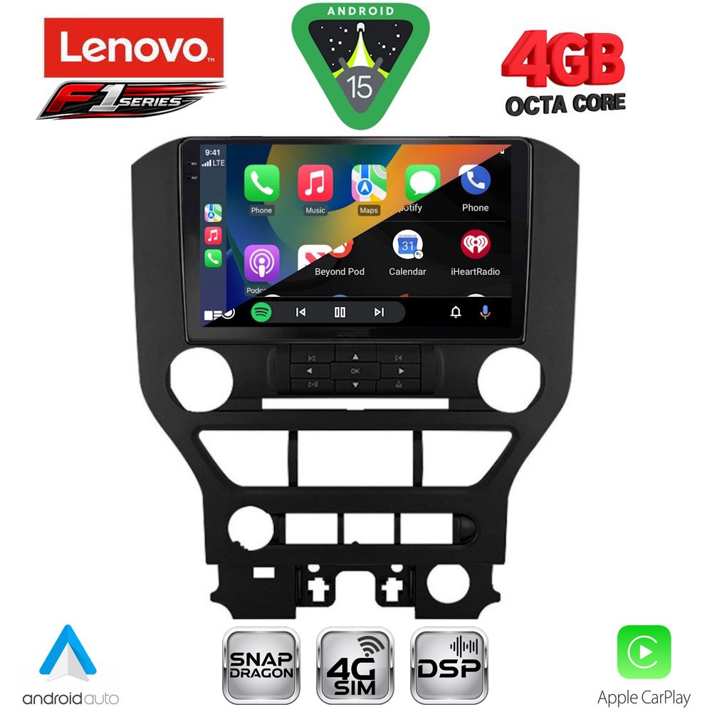 LENOVO SSQ 9166_CPA 3BUT (9inc) MULTIMEDIA TABLET for FORD MUSTANG mod. 2015-2020 - immagine 2