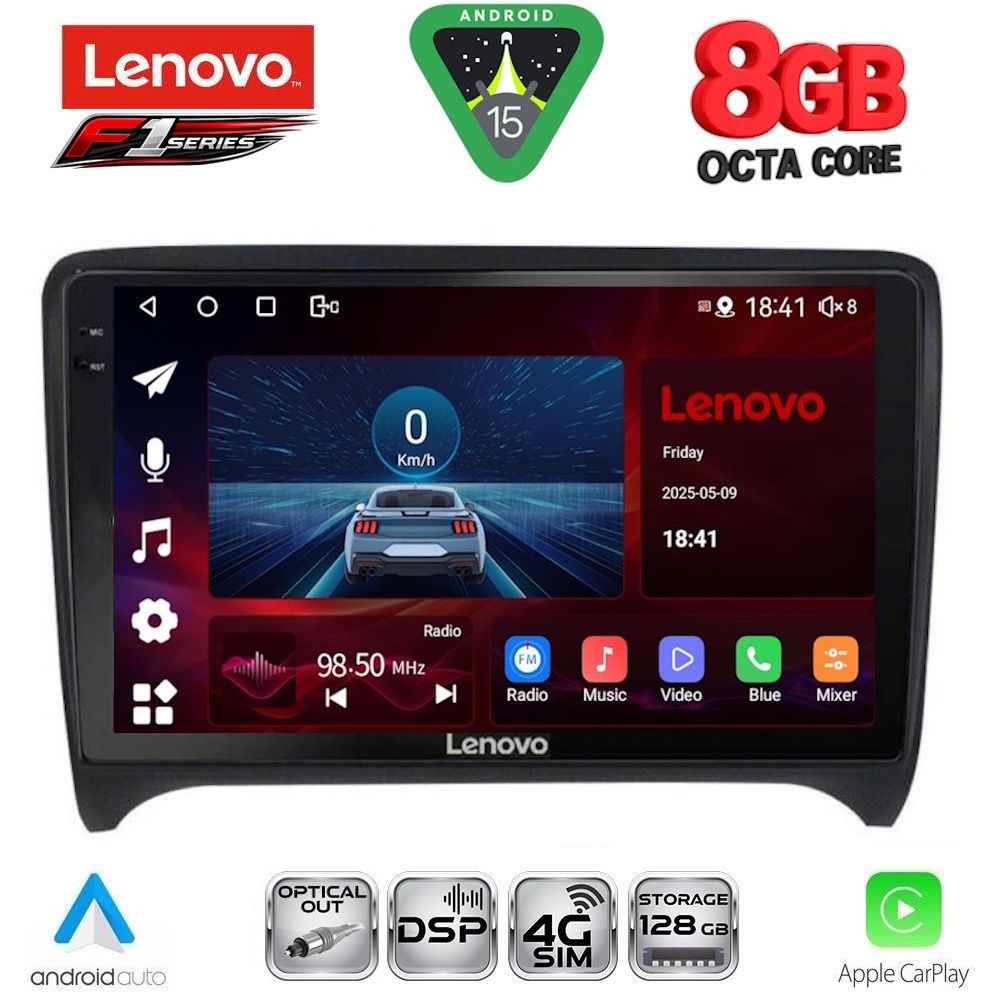 LENOVO SSR 10009_CPA (9inc) MULTIMEDIA TABLET for AUDI TT mod. 2007-2015