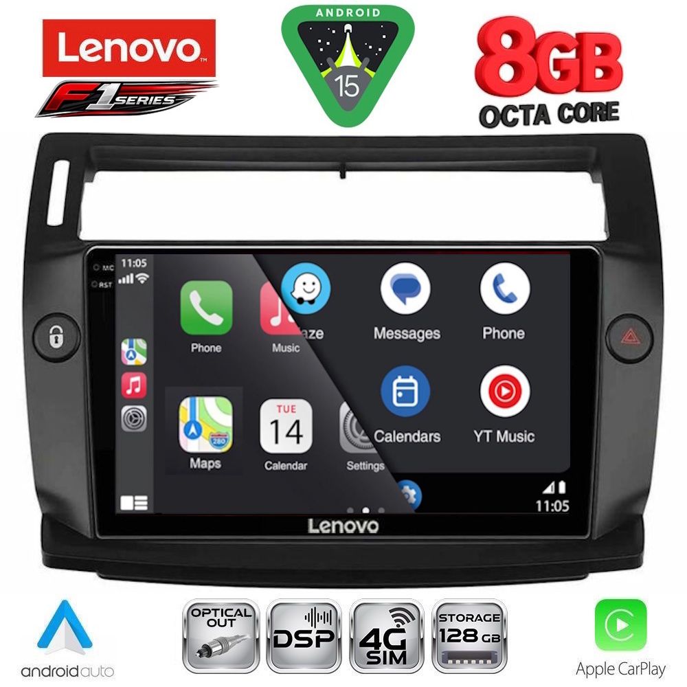 LENOVO SSR 10084BL_CPA (9inc) MULTIMEDIA TABLET for CITROEN C4 mod. 2004-2011 (BLACK) - immagine 2