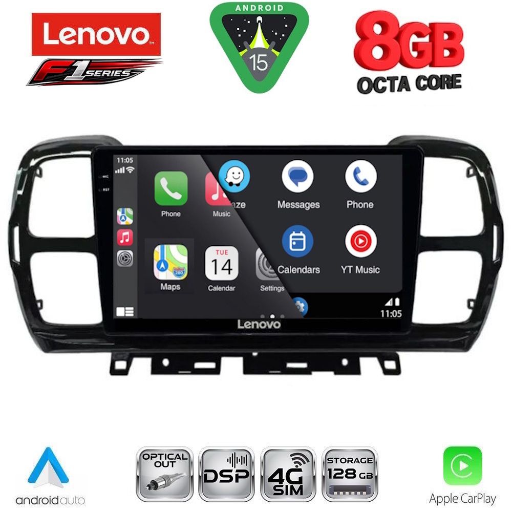 LENOVO SSR 10088_CPA (9inc) MULTIMEDIA TABLET for CITROEN C5 AIRCROSS mod. 2017-2021 - immagine 2