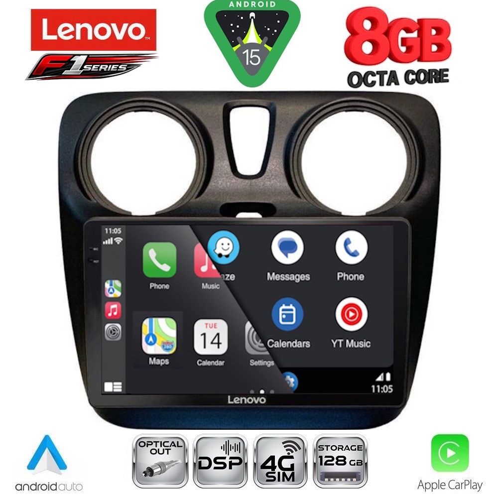 LENOVO SSR 10112_CPA (9inc) MULTIMEDIA TABLET for DACIA DOKKER 2012-2022 - immagine 2