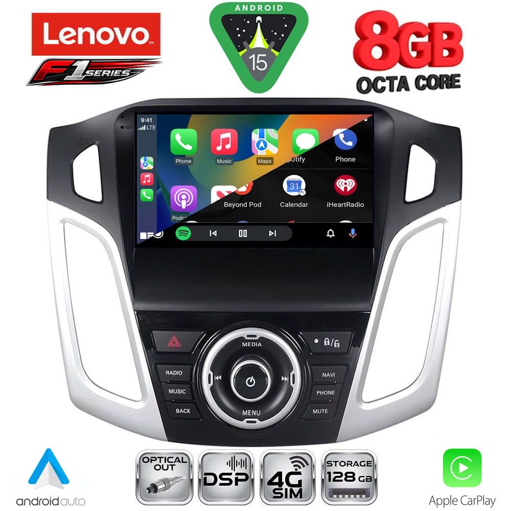 LENOVO SSR 10157_CPA (9inc) MULTIMEDIA TABLET for FORD FOCUS mod. 2011-2018 - immagine 2