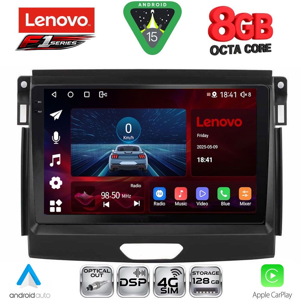LENOVO SSR 10172_CPA (9inc) MULTIMEDIA TABLET for FORD RANGER mod. 2015-2018
