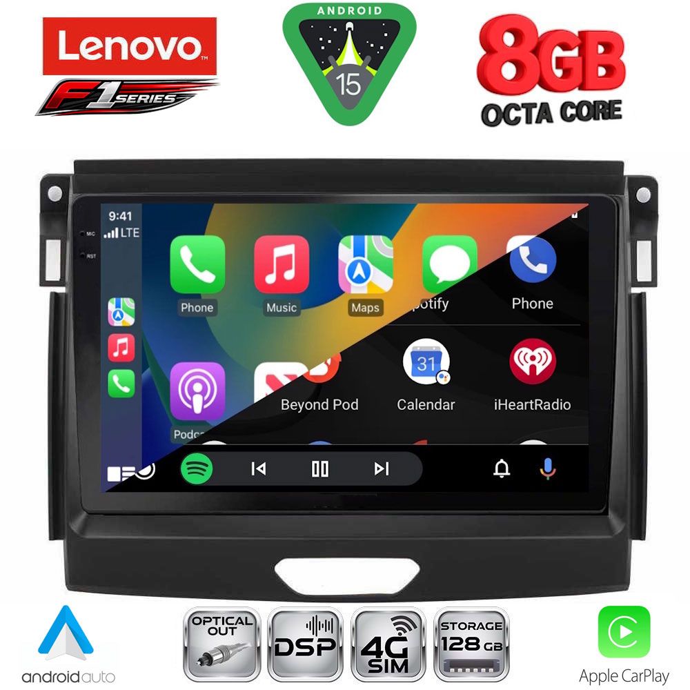 LENOVO SSR 10172_CPA (9inc) MULTIMEDIA TABLET for FORD RANGER mod. 2015-2018 - immagine 2