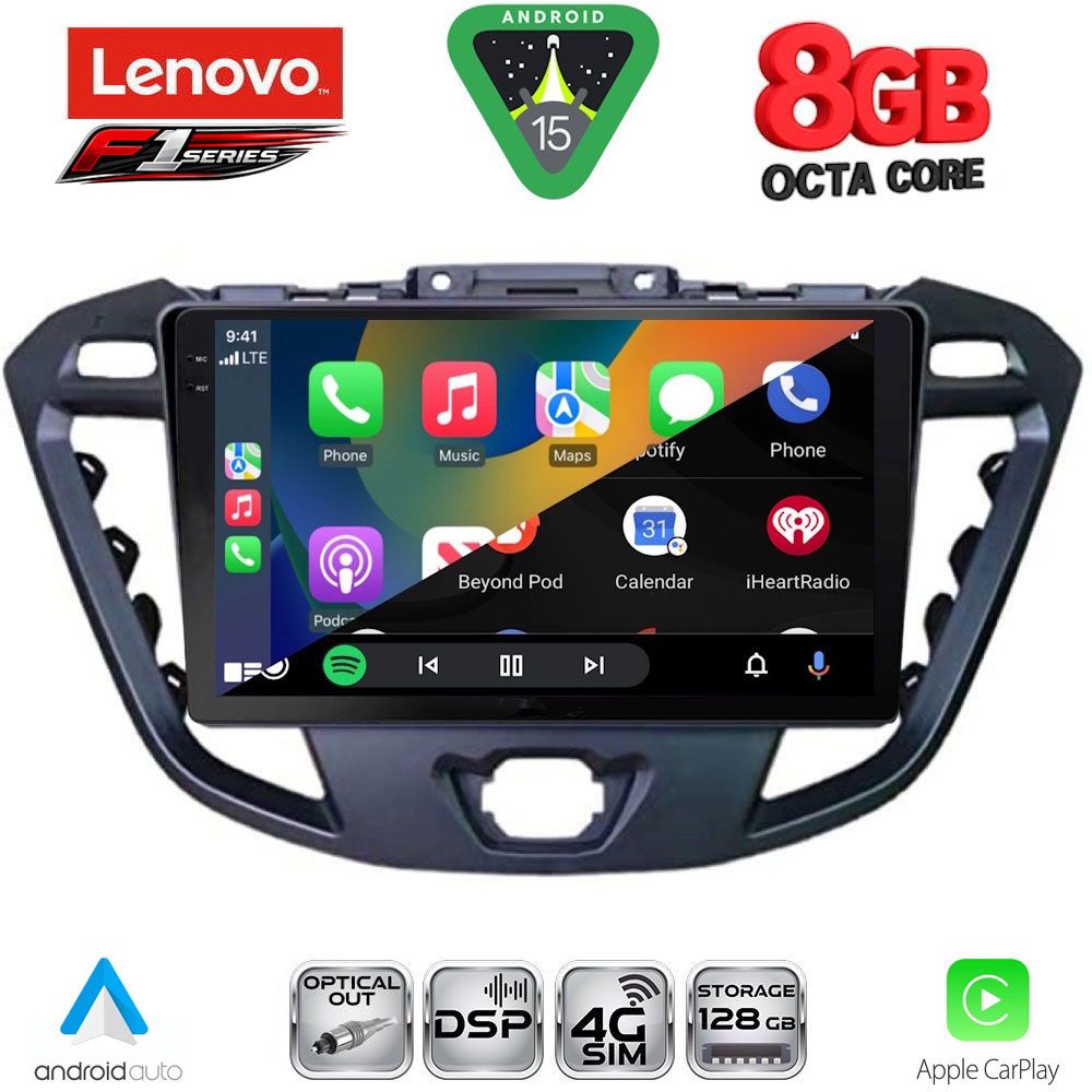LENOVO SSR 10177_CPA (9inc) MULTIMEDIA TABLET for FORD TRANSIT CUSTOM | TOURNEO CUSTOM mod. 2013-2019 - immagine 2