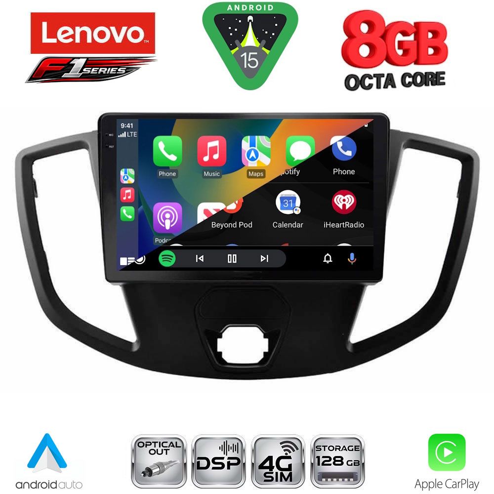 LENOVO SSR 10179_CPA (9inc) MULTIMEDIA TABLET for FORD TRANSIT mod. 2014-2020 - immagine 2