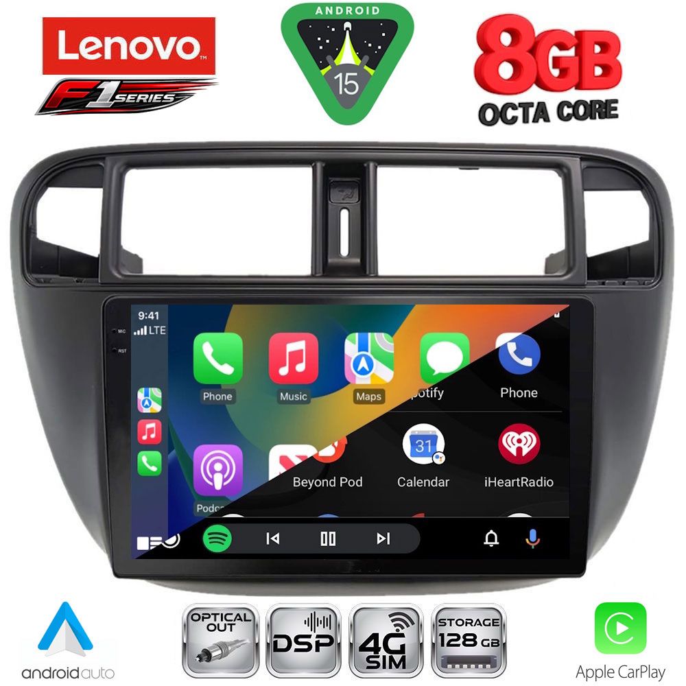 LENOVO SSR 10186_CPA A/C (9inc) MULTIMEDIA TABLET for HONDA CIVIC mod. 1995-2001 - immagine 2
