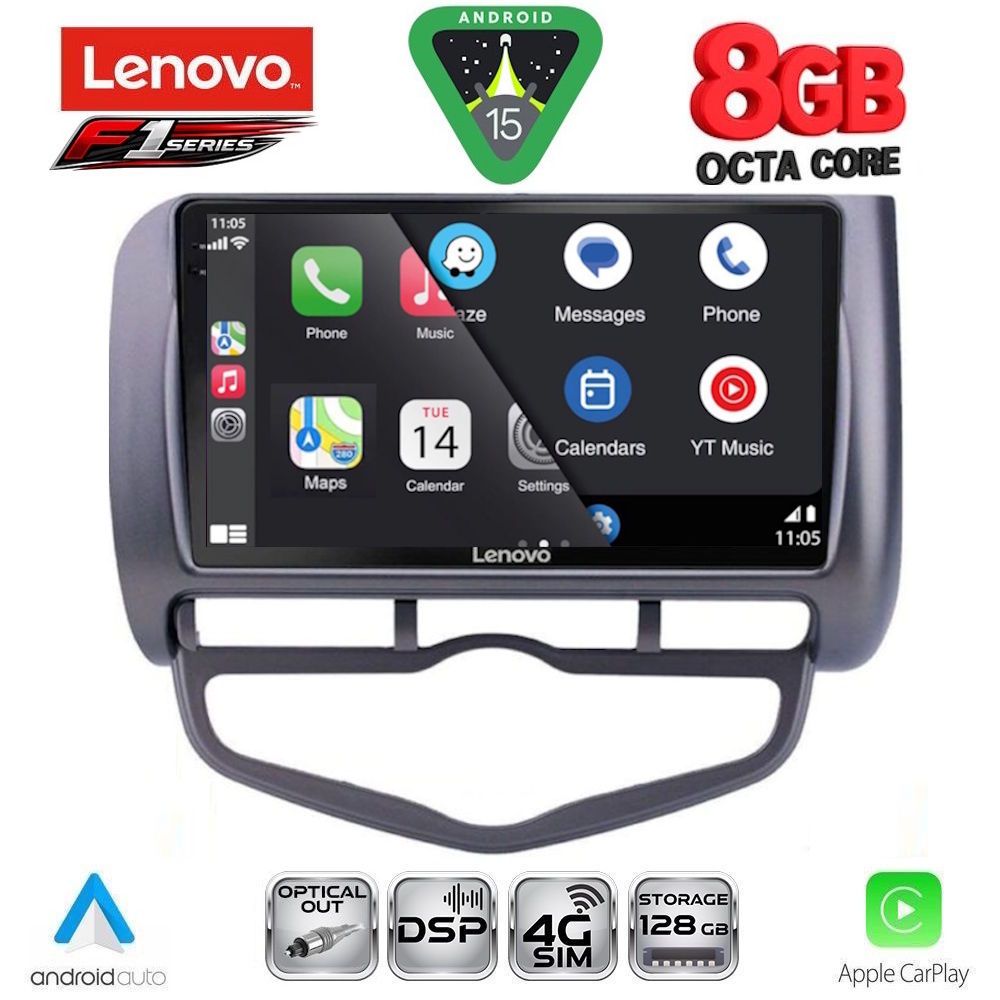 LENOVO SSR 10210_CPA CLIMA (9inc) MULTIMEDIA TABLET for HONDA JAZZ mod. 2002-2008 - immagine 2