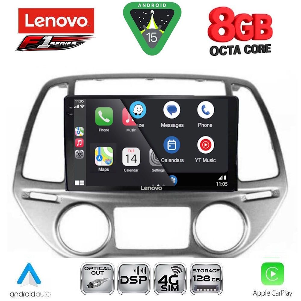 LENOVO SSR 10227_CPA CLIMA (9inc) MULTIMEDIA TABLET for HYUNDAI i20 mod. 2008-2012 - immagine 2
