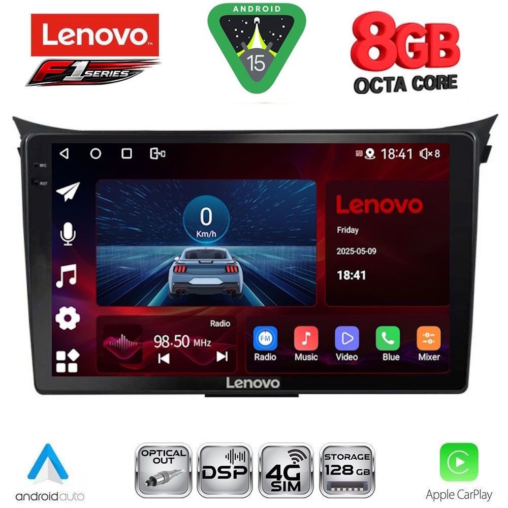LENOVO SSR 10232_CPA (9inc) MULTIMEDIA TABLET for HYUNDAI i30 mod. 2012-2017