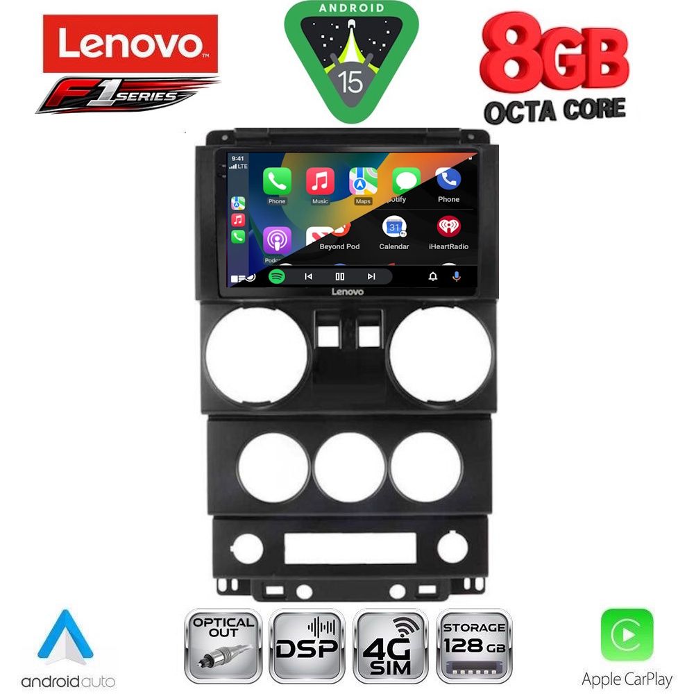 LENOVO SSR 10293_CPA (9inc) MULTIMEDIA TABLET for JEEP WRANGLER mod. 2006-2011 - immagine 2
