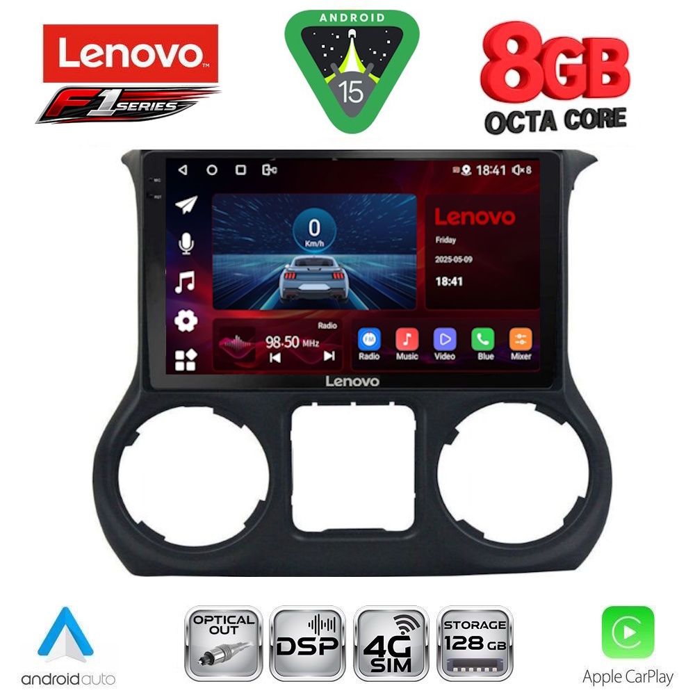 LENOVO SSR 10296_CPA (10inc) MULTIMEDIA TABLET for JEEP WRANGLER mod. 2014-2017