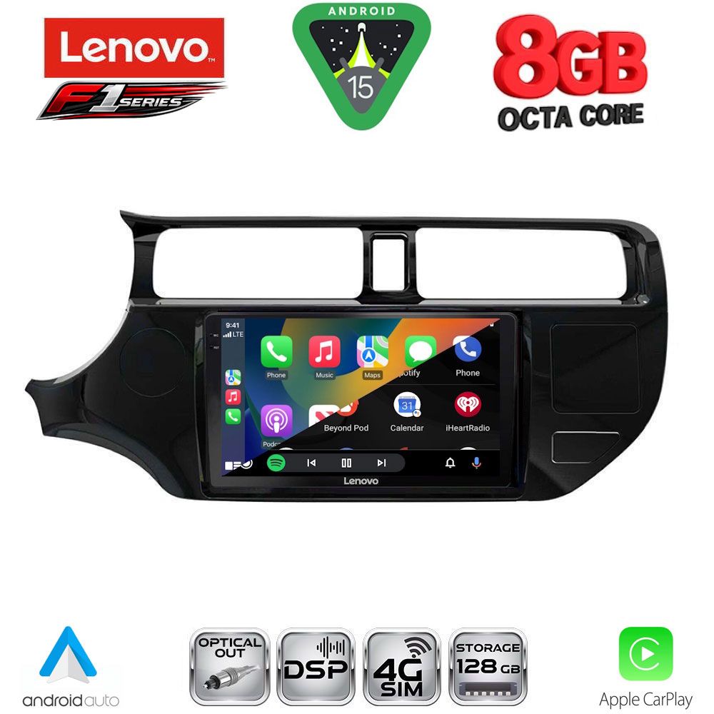 LENOVO SSR 10314_CPA (9inc) MULTIMEDIA TABLET for KIA RIO mod. 2012-2015 - immagine 2