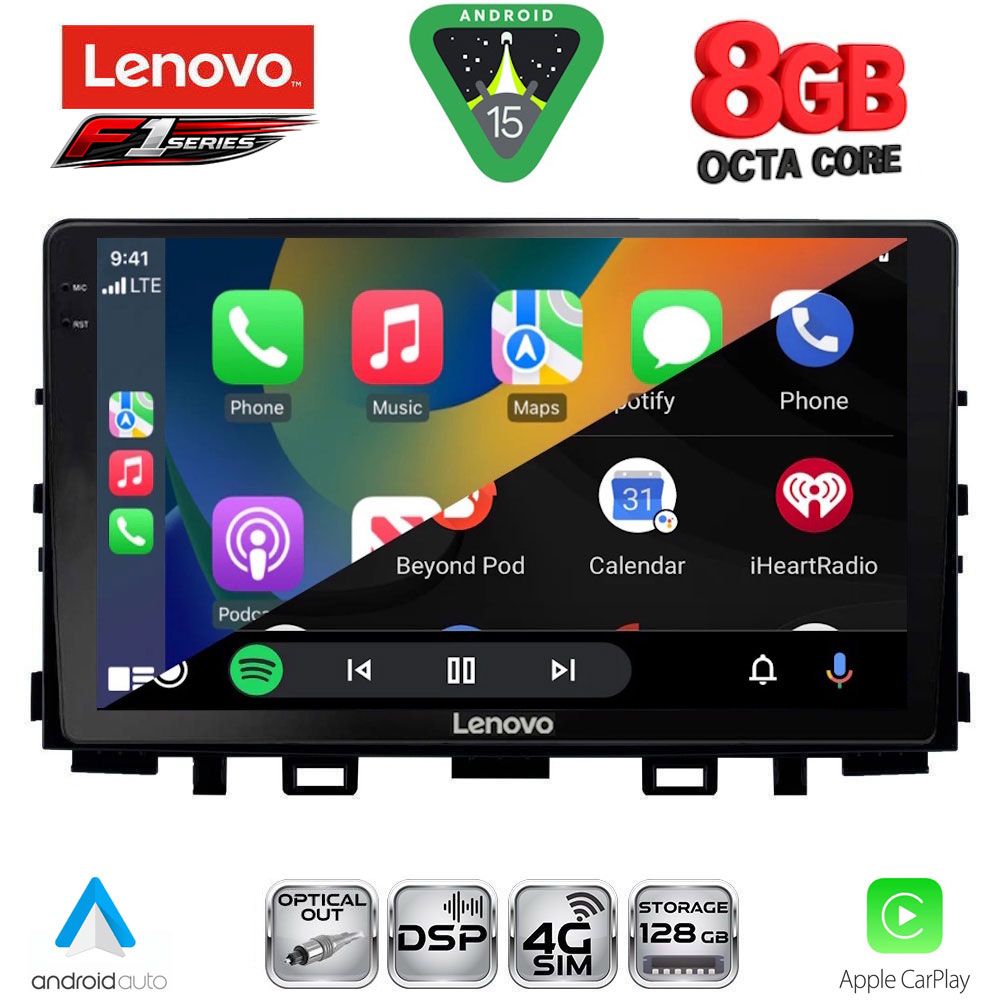 LENOVO SSR 10316_CPA (9inc) MULTIMEDIA TABLET for KIA RIO mod. 2018> – STONIC mod. 2017-2026 - immagine 2