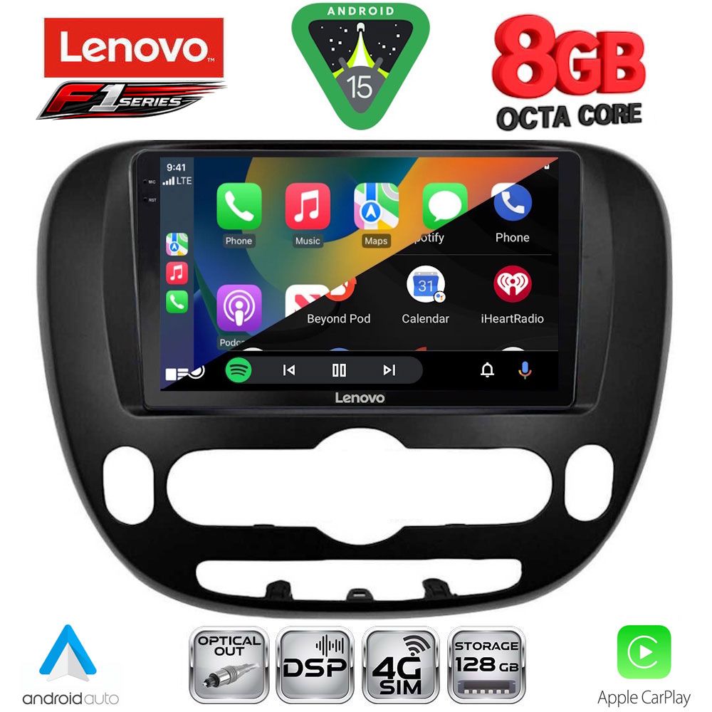 LENOVO SSR 10321_CPA (9inc) MULTIMEDIA TABLET for KIA SOUL mod. 2014-2025 - immagine 2