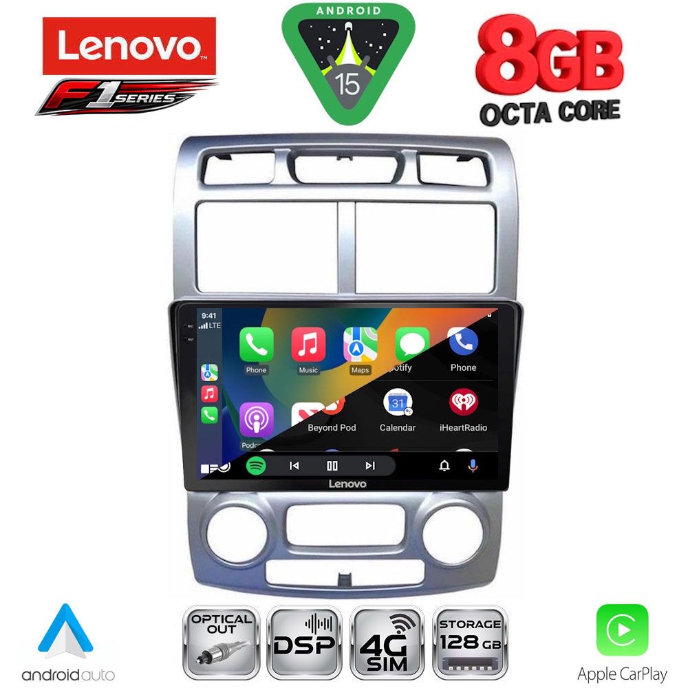 LENOVO SSR 10324SL_CPA (CLIMA) (9inc) MULTIMEDIA TABLET for KIA SPORTAGE mod. 2004-2010 - immagine 2