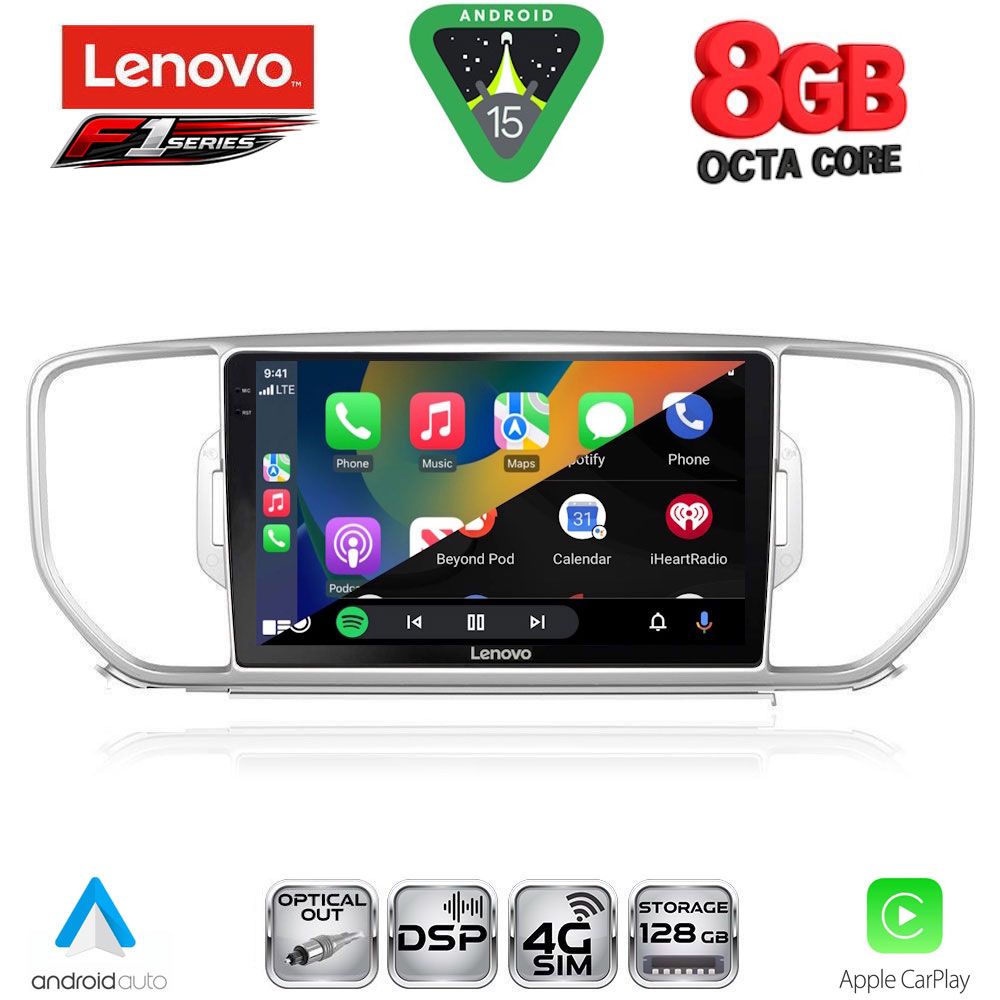 LENOVO SSR 10326_CPA (9inc) MULTIMEDIA TABLET for KIA SPORTAGE mod. 2015-2018 - immagine 2