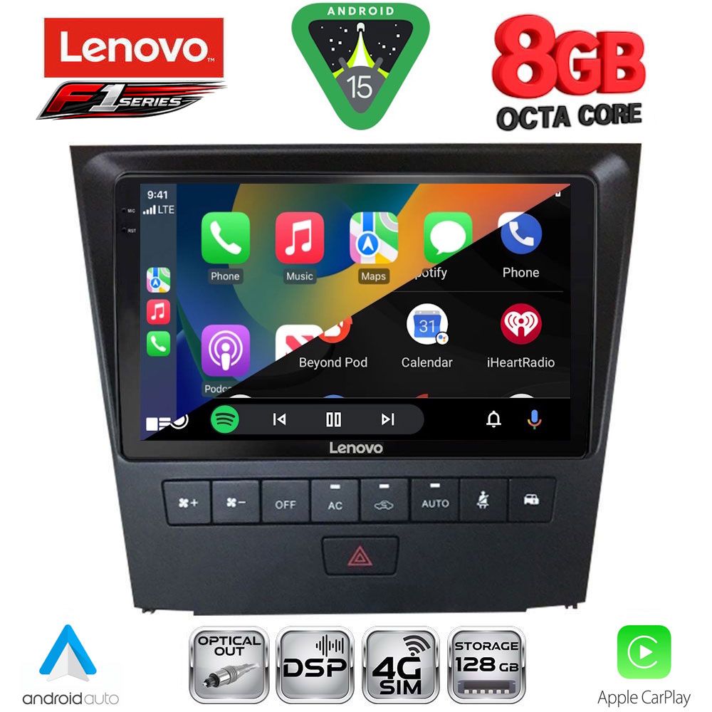 LENOVO SSR 10341_CPA (9inc) MULTIMEDIA TABLET for LEXUS GS mod. 2004-2011 - immagine 2