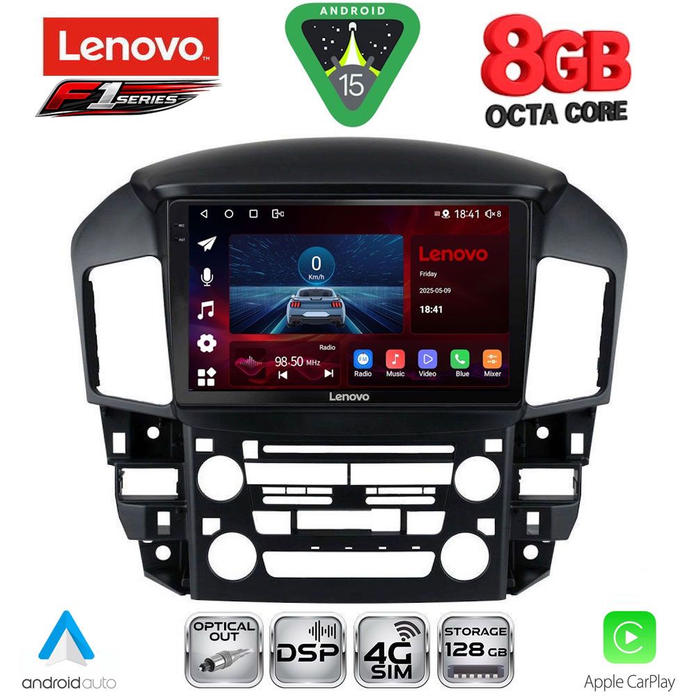 LENOVO SSR 10344_CPA (9inc) MULTIMEDIA TABLET for LEXUS RX 300 mod. 1998-2003
