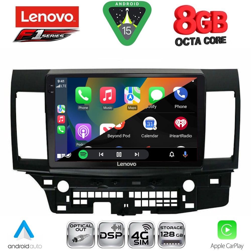 LENOVO SSR 10434_CPA (10inc) MULTIMEDIA TABLET for MITSUBISHI LANCER mod. 2008-2017 - immagine 2