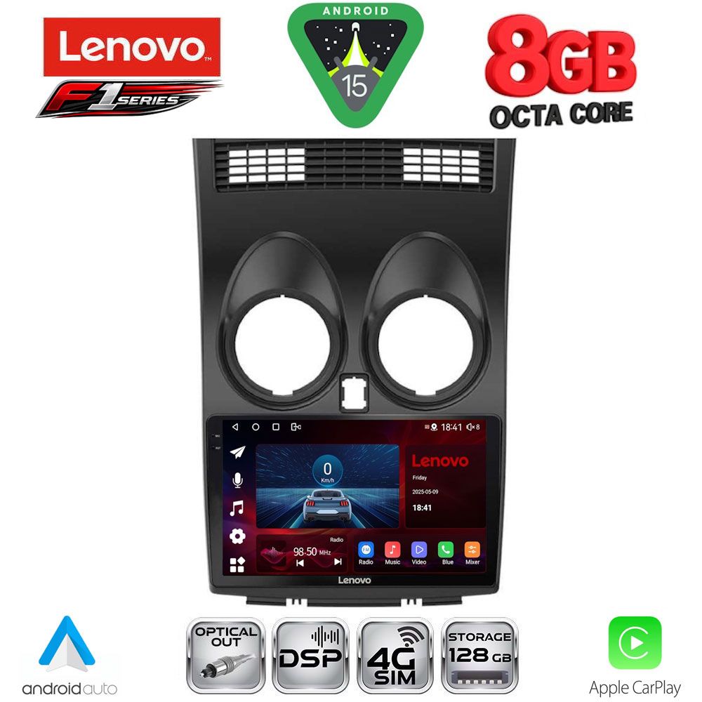 LENOVO SSR 10466_CPA (9inc) MULTIMEDIA TABLET for NISSAN QASHQAI mod. 2007-2014