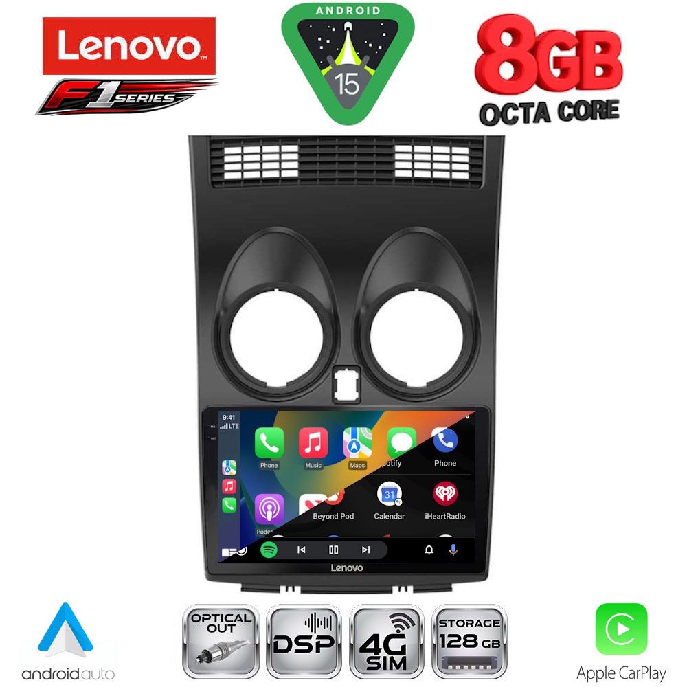 LENOVO SSR 10466_CPA (9inc) MULTIMEDIA TABLET for NISSAN QASHQAI mod. 2007-2014 - immagine 2