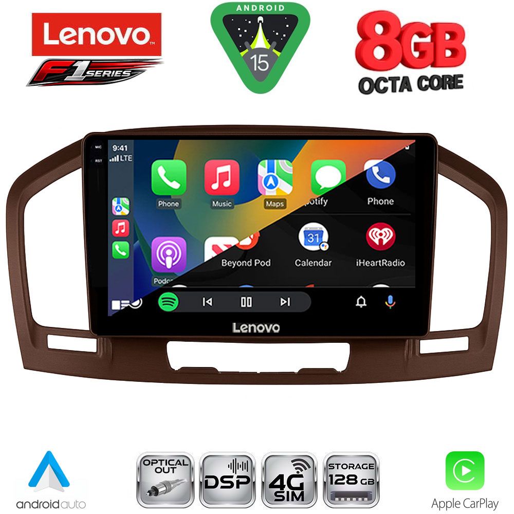 LENOVO SSR 10491BR_CPA (9inc) MULTIMEDIA TABLET for OPEL INSIGNIA mod.2008-2013 (BROWN) - immagine 2