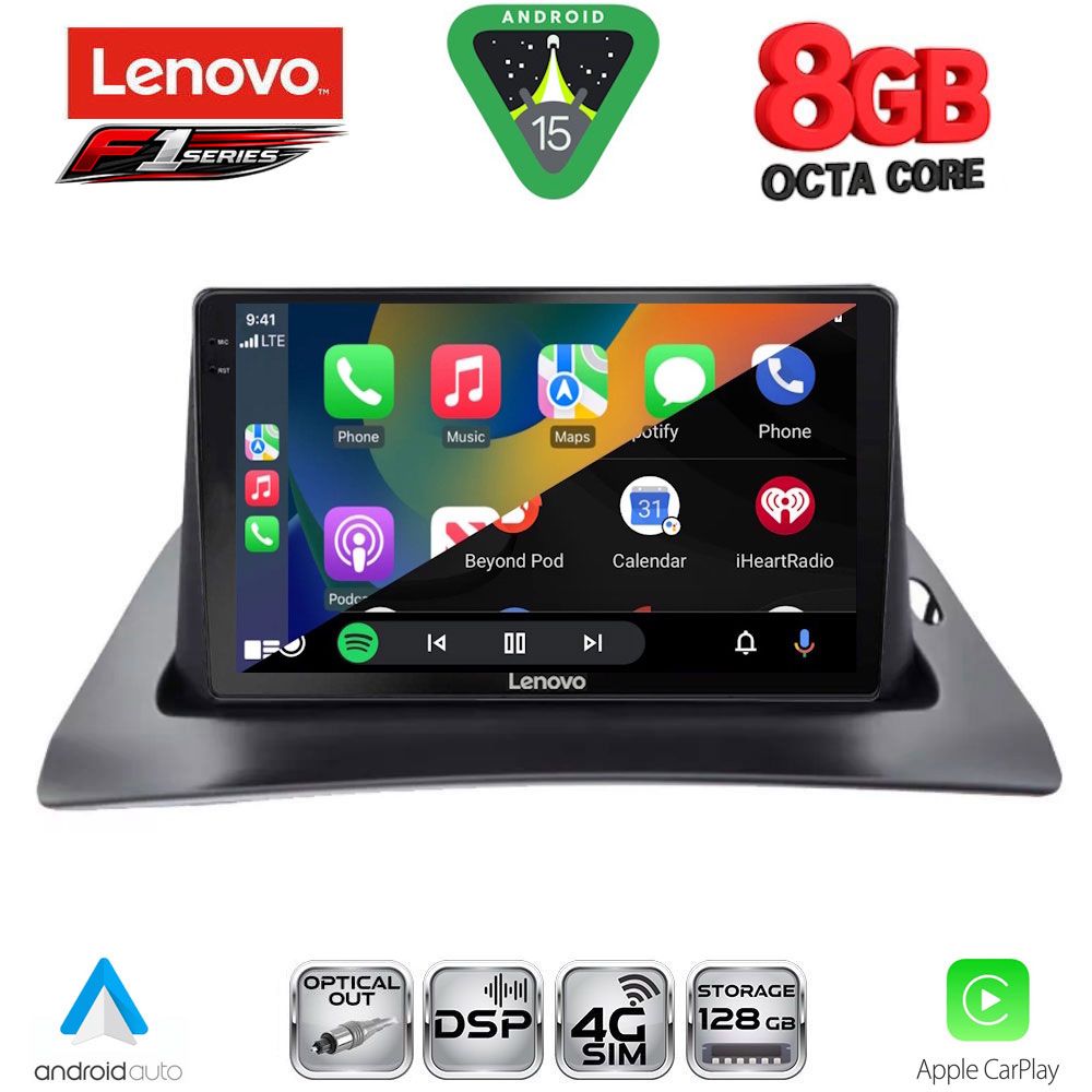 LENOVO SSR 10550_CPA (9inc) MULTIMEDIA TABLET for RENAULT KANGOO mod. 2010> - immagine 2