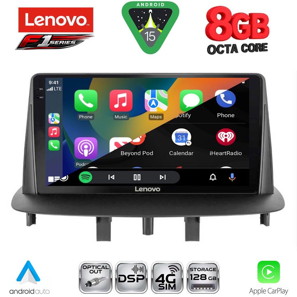 LENOVO SSR 10556_CPA (9inc) MULTIMEDIA TABLET for RENAULT MEGANE 3 mod. 2009-2016 - immagine 2