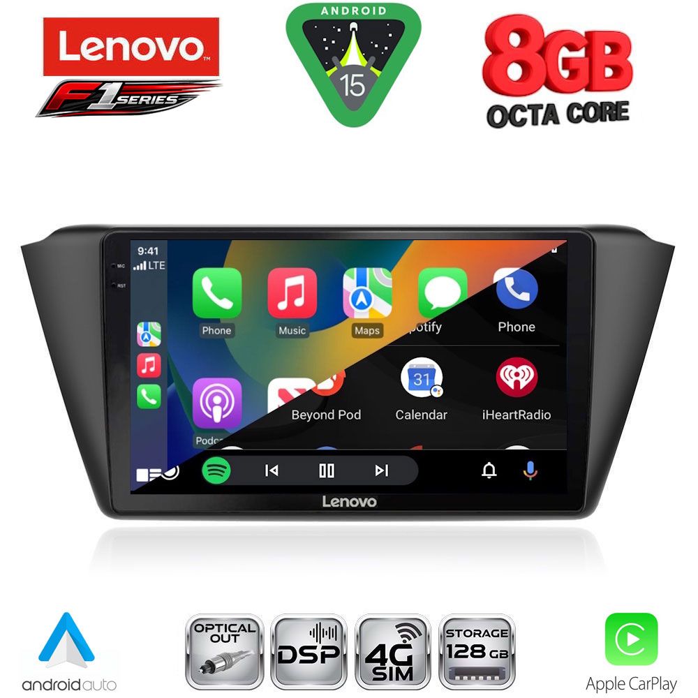 LENOVO SSR 10582_CPA (9inc) MULTIMEDIA TABLET for SKODA FABIA mod. 2015> - immagine 2