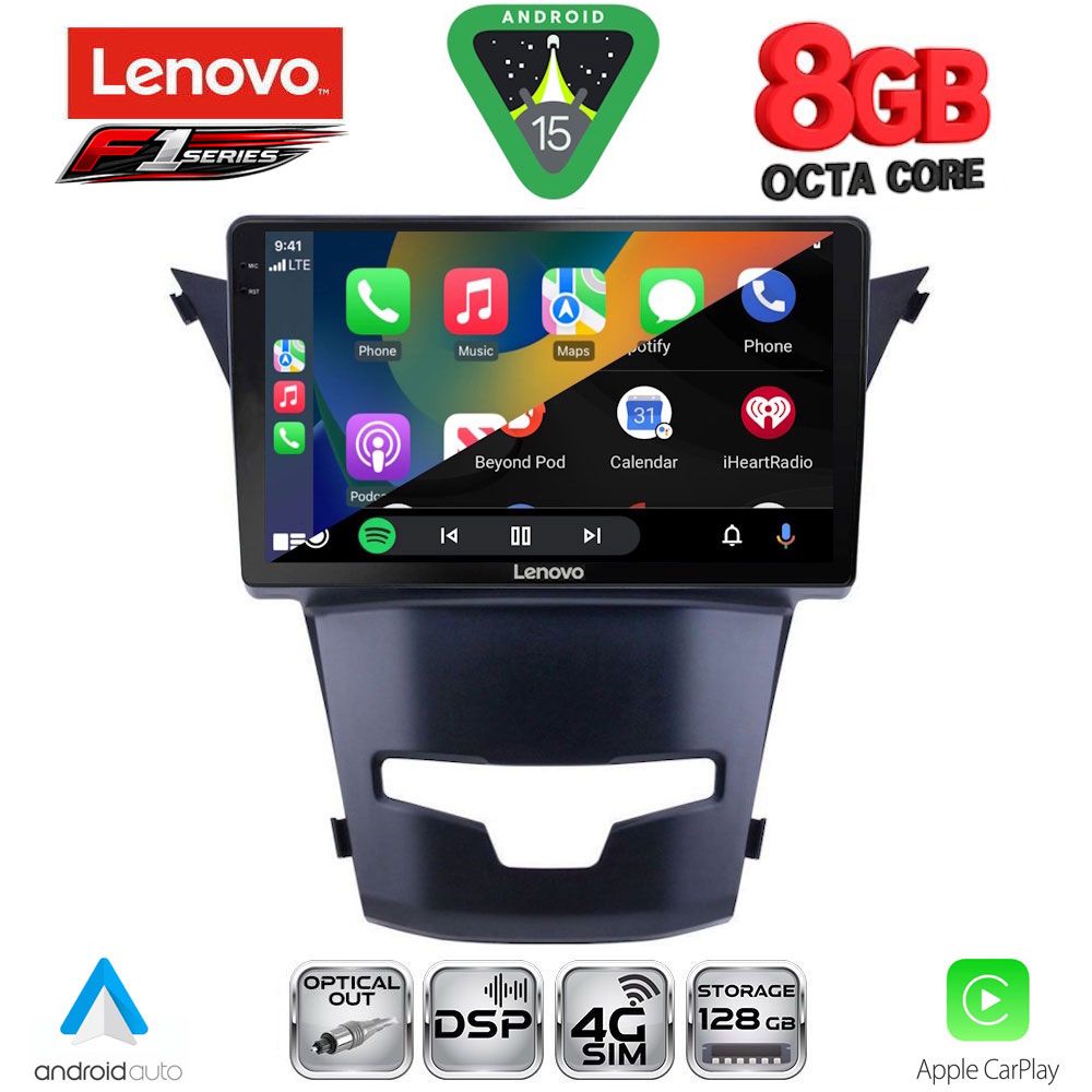 LENOVO SSR 10653_CPA (9inc) MULTIMEDIA TABLET for SSANGYONG KORANDO mod. 2014-2019 - immagine 2