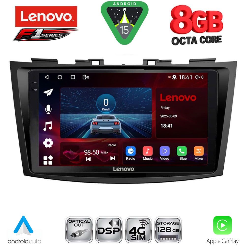 LENOVO SSR 10685_CPA (9inc) MULTIMEDIA TABLET for SUZUKI SWIFT mod. 2011-2016