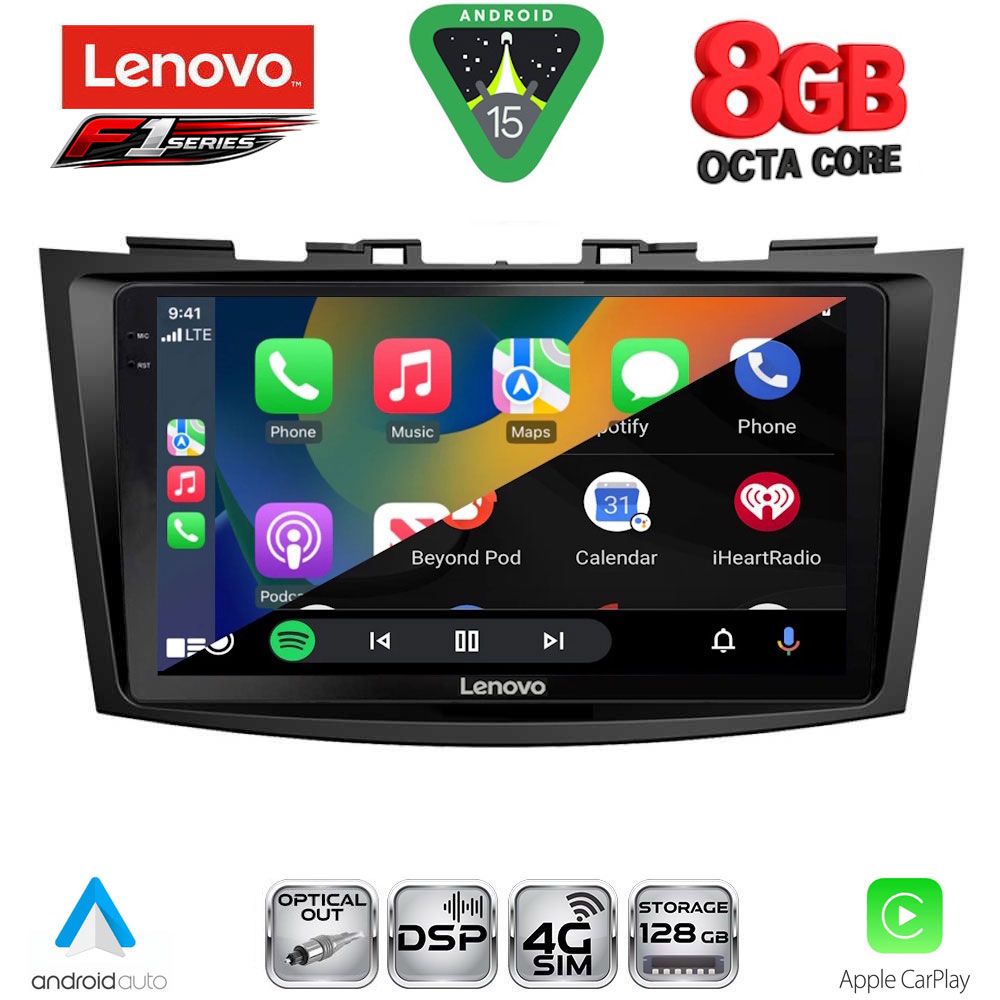 LENOVO SSR 10685_CPA (9inc) MULTIMEDIA TABLET for SUZUKI SWIFT mod. 2011-2016 - immagine 2