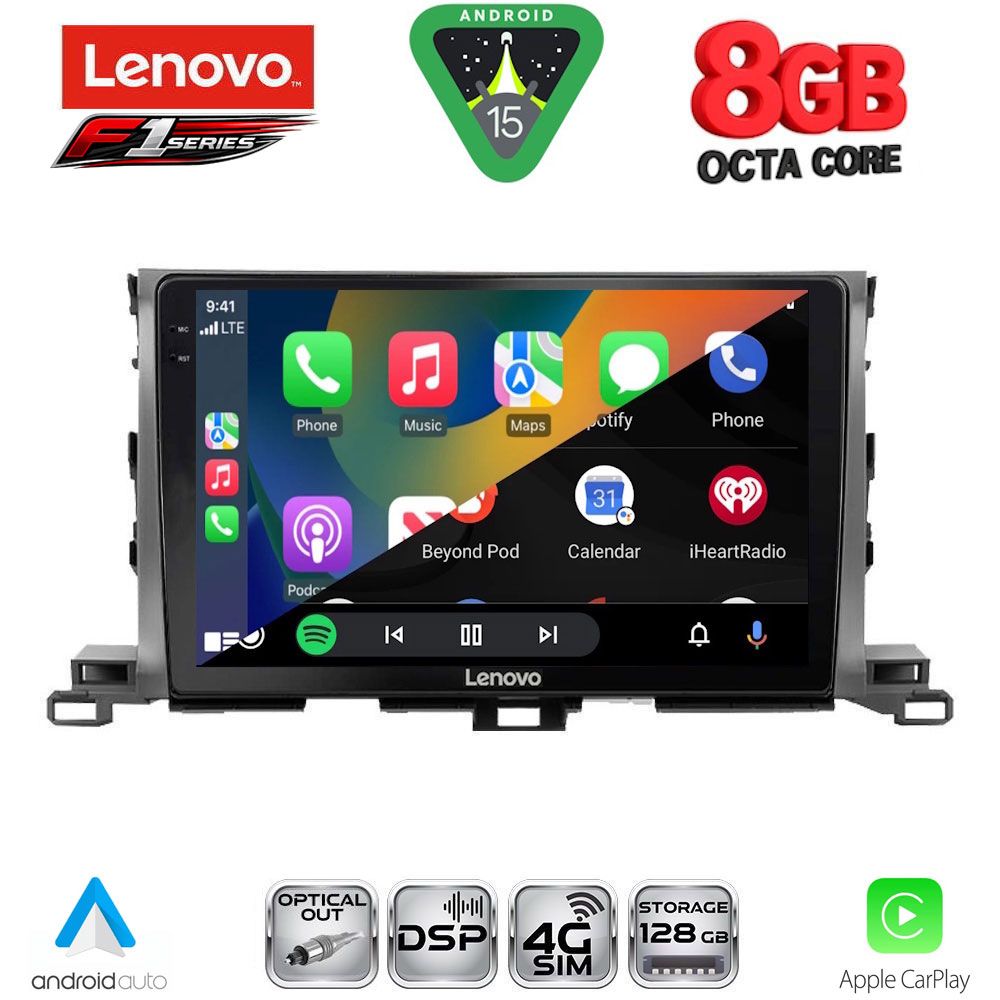 LENOVO SSR 10700_CPA (10inc) MULTIMEDIA TABLET for TOYOTA HIGHLANDER mod. 2014-2019 - immagine 2