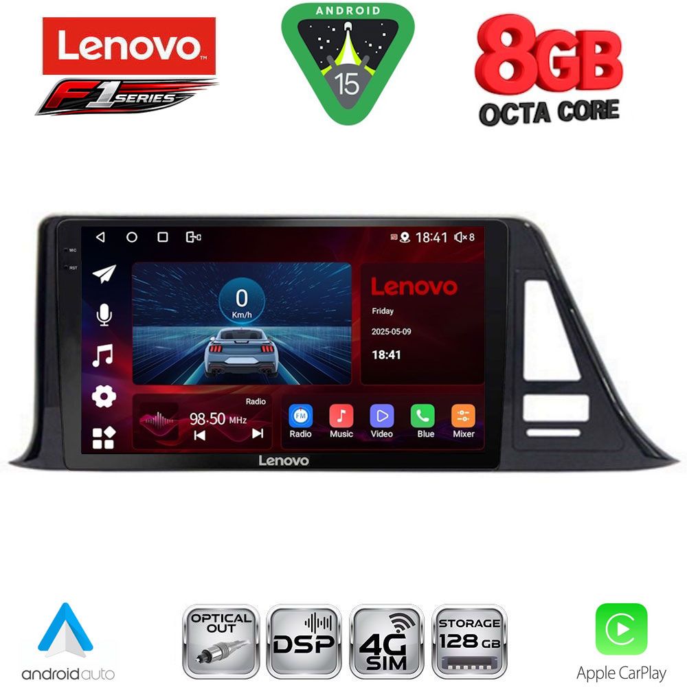 LENOVO SSR 10709_CPA (9inc) MULTIMEDIA TABLET for TOYOTA CH-R mod. 2017-2023
