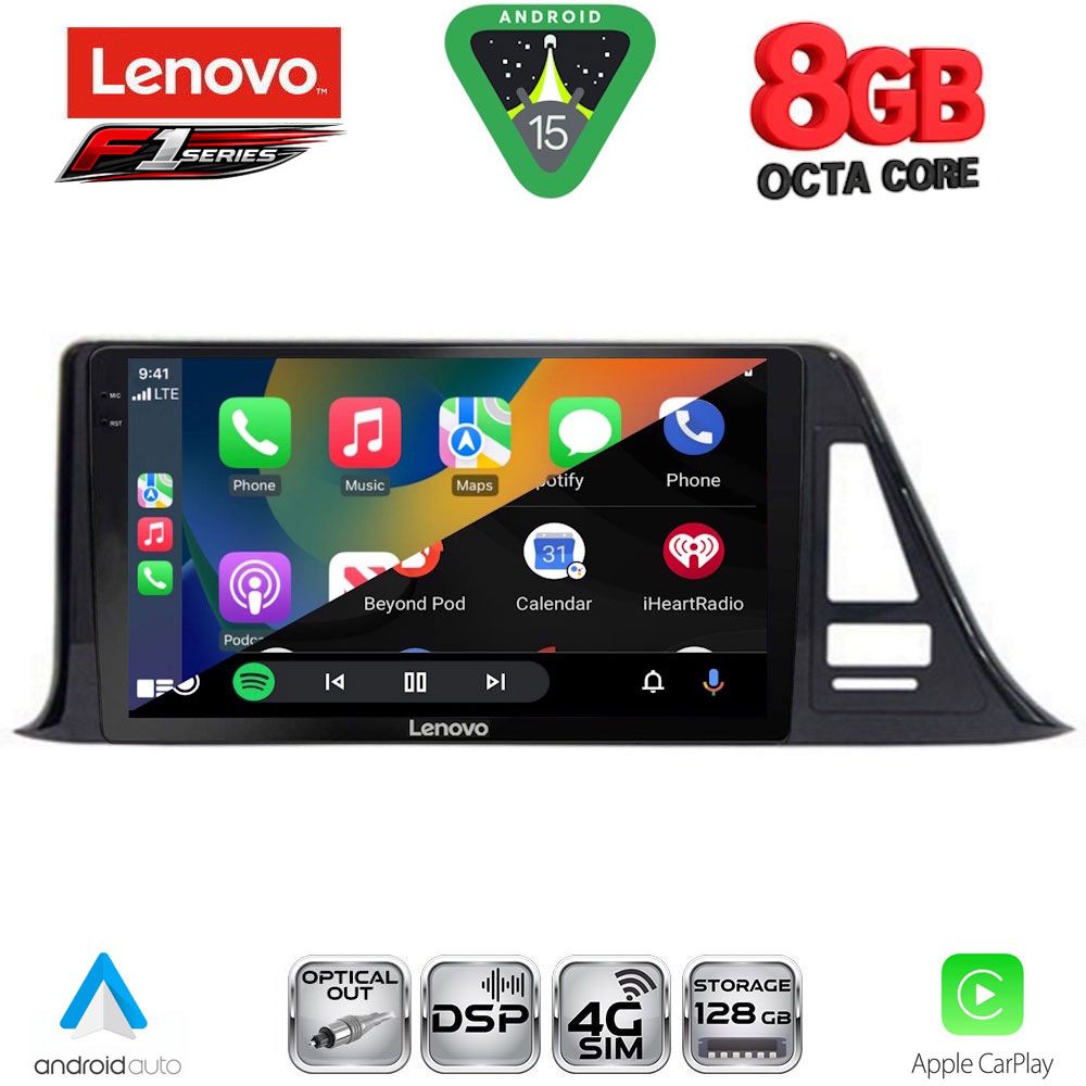 LENOVO SSR 10709_CPA (9inc) MULTIMEDIA TABLET for TOYOTA CH-R mod. 2017-2023 - immagine 2