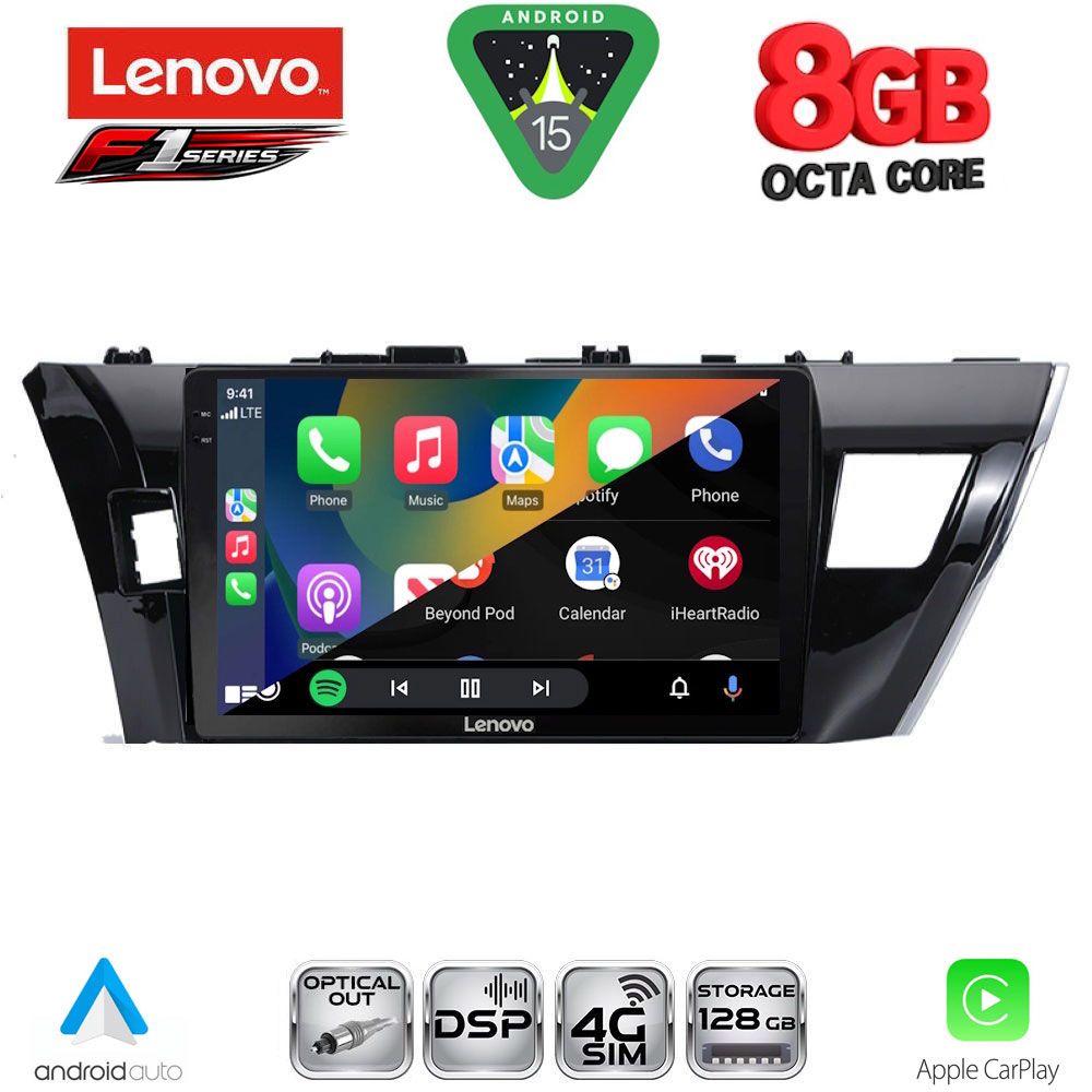 LENOVO SSR 10714SM_CPA (10inc) MULTIMEDIA TABLET for TOYOTA COROLLA mod. 2013-2016 - immagine 2