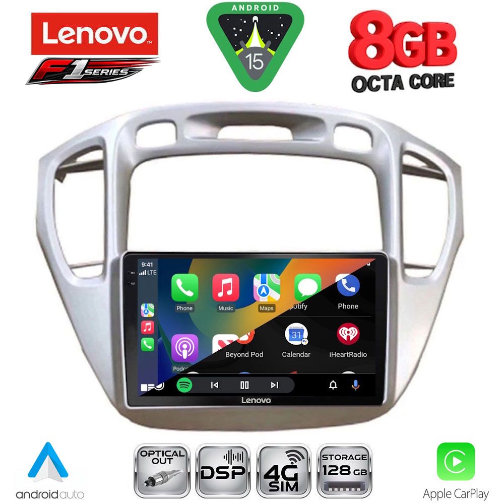 LENOVO SSR 10718_CPA (9inc) MULTIMEDIA TABLET for TOYOTA HIGHLANDER mod. 2002-2009 - immagine 2