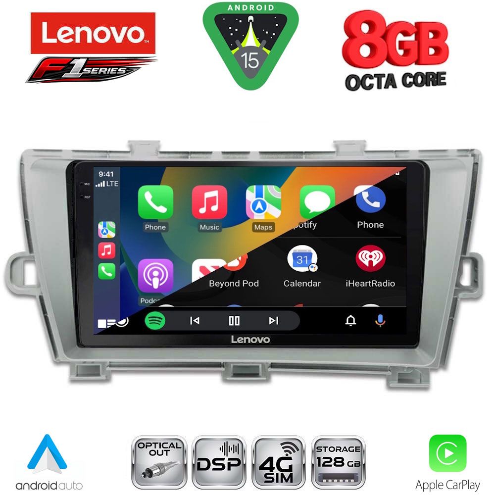 LENOVO SSR 10726_CPA (9inc) MULTIMEDIA TABLET for TOYOTA PRIUS mod. 2009-2015 - immagine 2