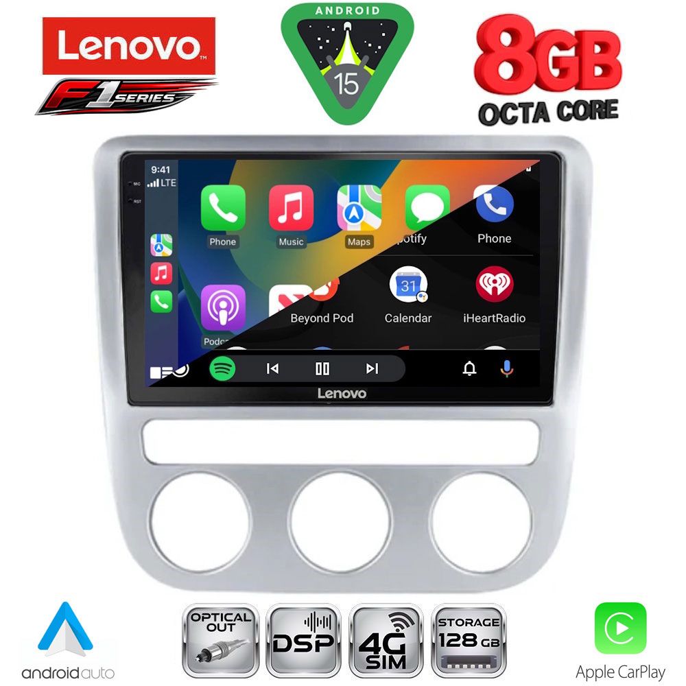 LENOVO SSR 10752_CPA CLIMA (9inc) MULTIMEDIA TABLET for VW EOS mod. 2006> - SCIROCCO mod. 2008-2010 - immagine 2