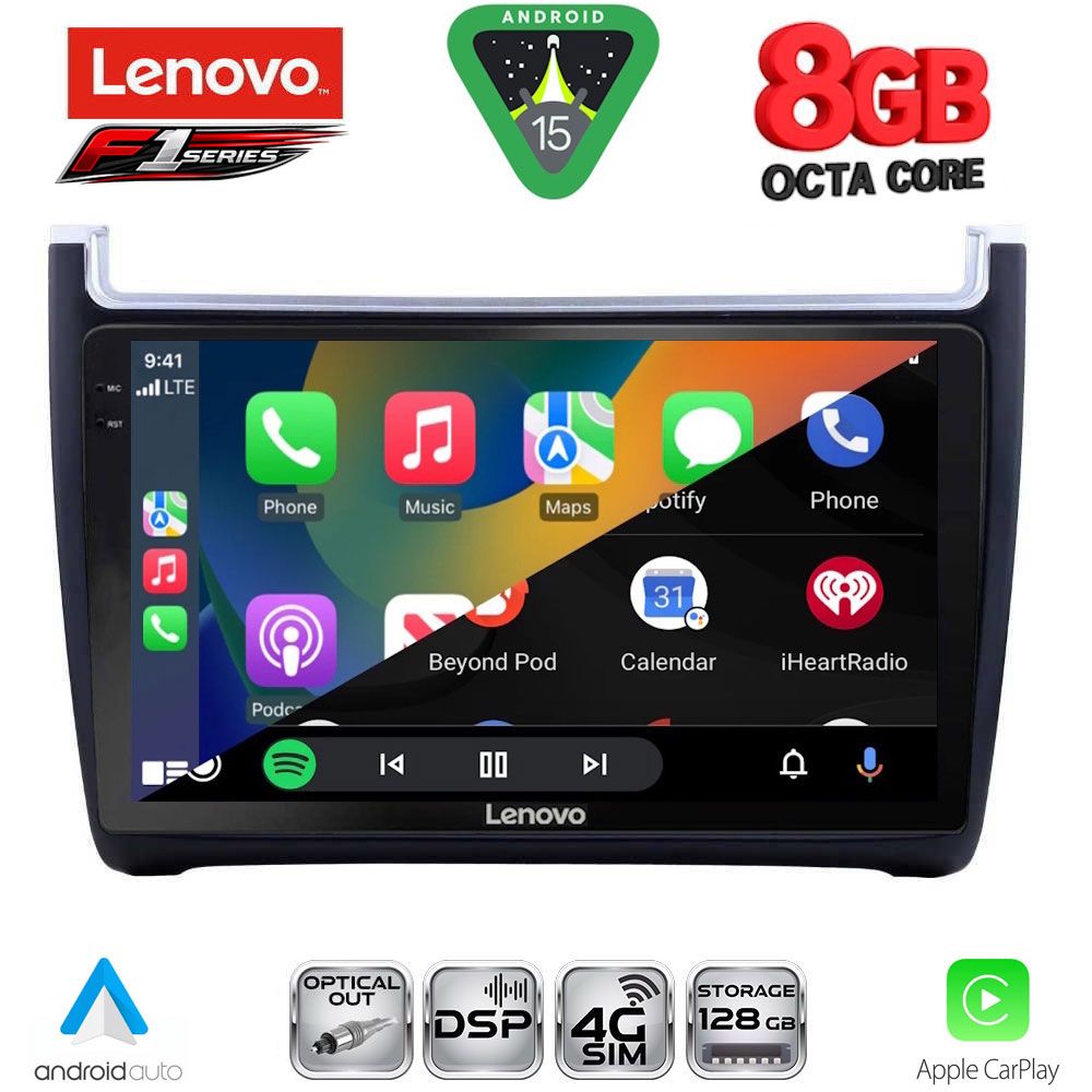 LENOVO SSR 10757_CPA (9inc) MULTIMEDIA TABLET for VW POLO mod. 2014-2017 - immagine 2