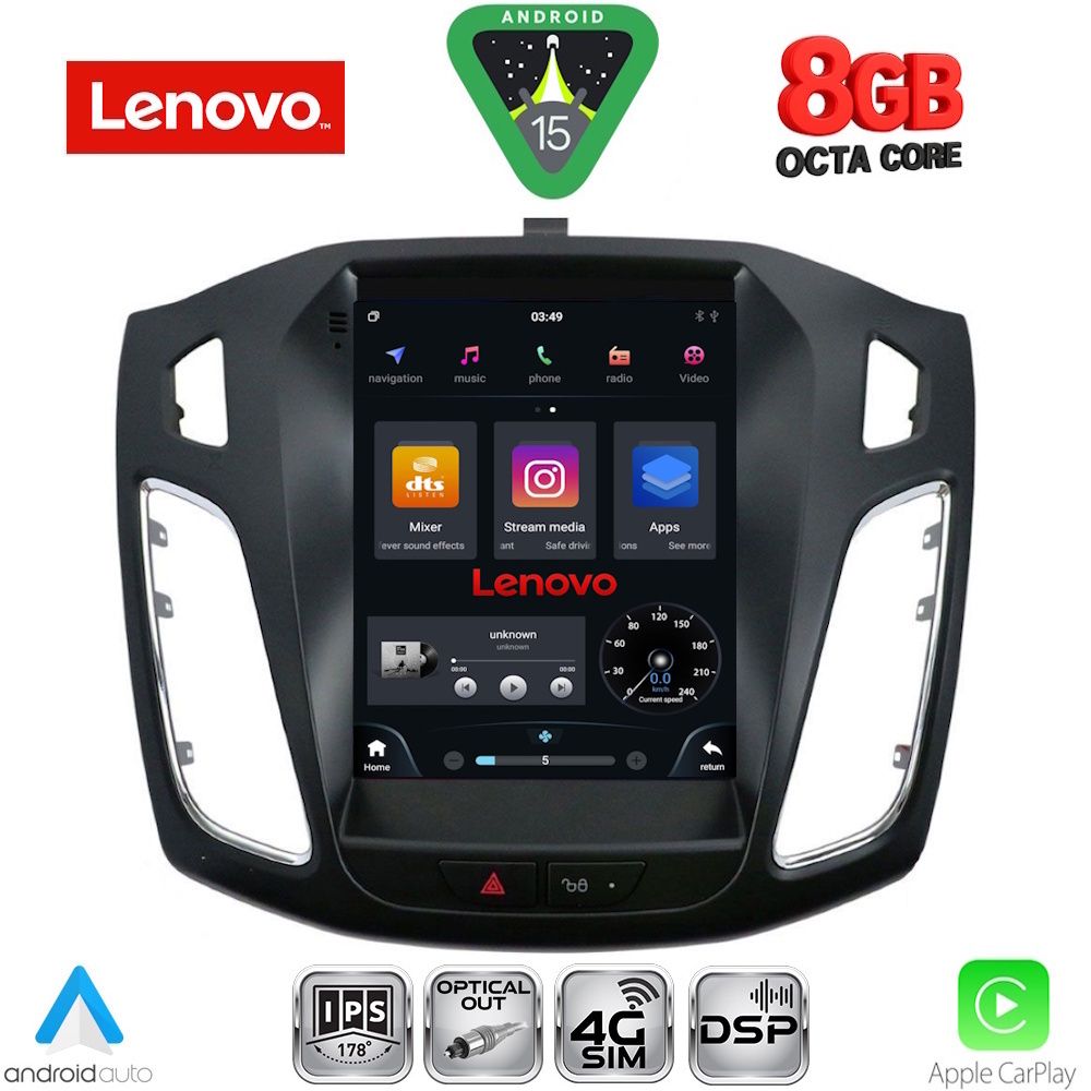 LENOVO SSW 10855_CPA TESLA STYLE for FORD FOCUS mod. 2011-2017