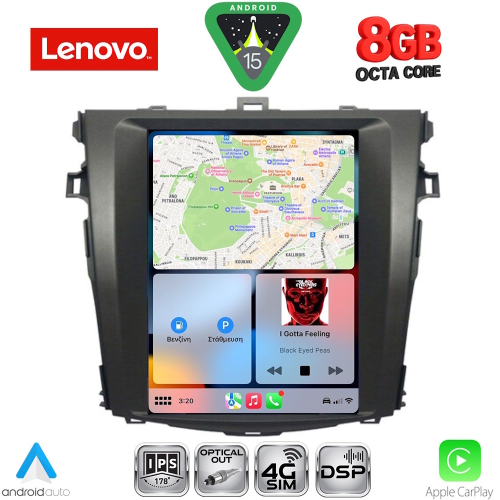 LENOVO SSW 10963_CPA TESLA STYLE for TOYOTA COROLLA 4D mod. 2006-2012 - immagine 2